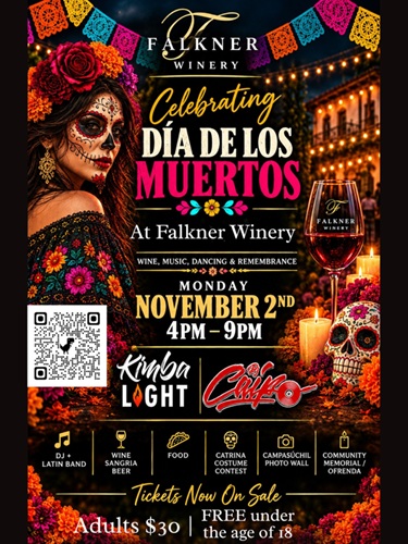 Falkner Winery presents Dia de los Muertos Remebrance Event Falkner Winery presents Dia de los Muertos Remebrance Event