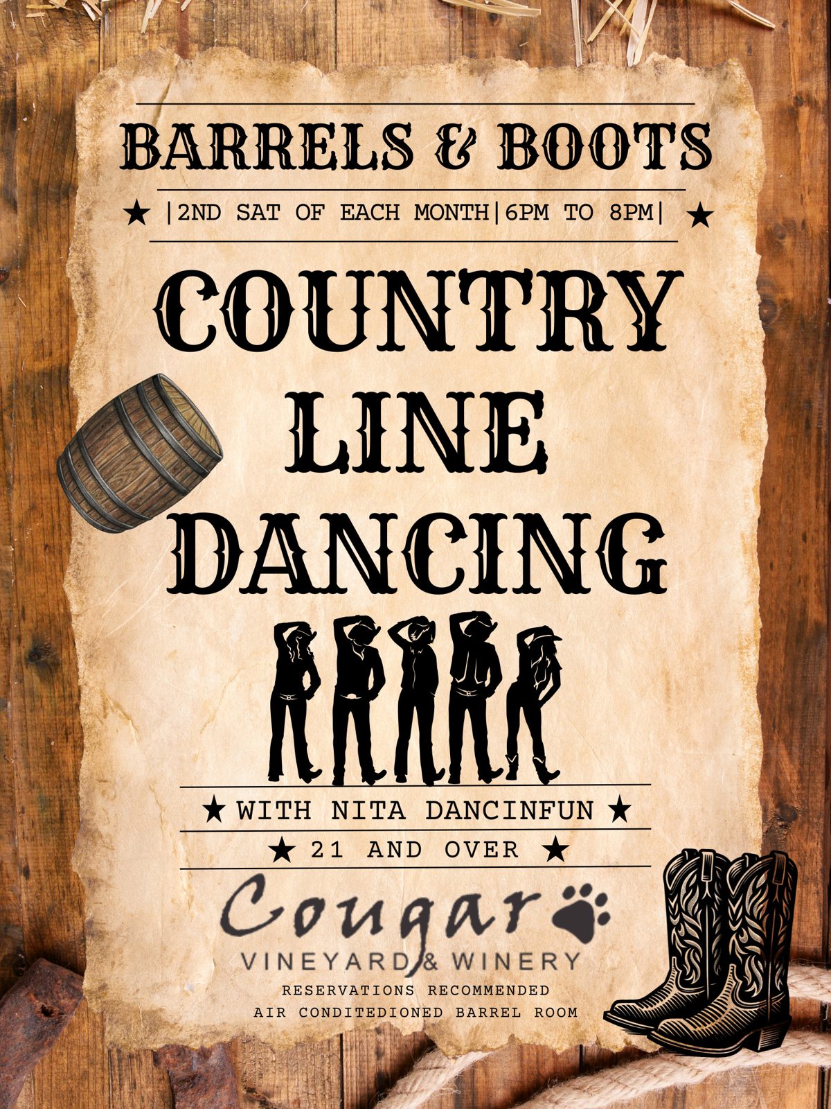 Barrels and Boots ~ Country Line Dancing Barrels and Boots ~ Country Line Dancing