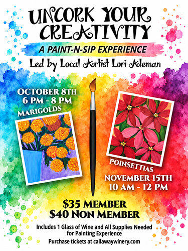 Paint N Sip at Callaway Vineyard & Winery